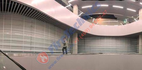 Противопожарные автоматические шторы «Гармошка» в EXPO ASTANA